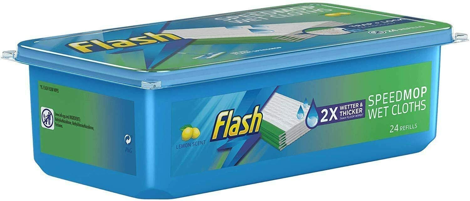 24 Pack Flash Speed mop Hygiene Mop Refill Wet Cloths Refills Wild Orchid