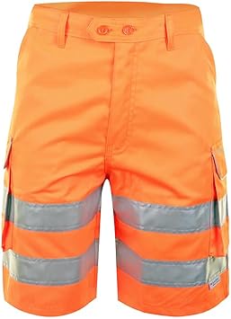 BEESWIFT HI-VIS Rail SPEC Shorts Orange 36