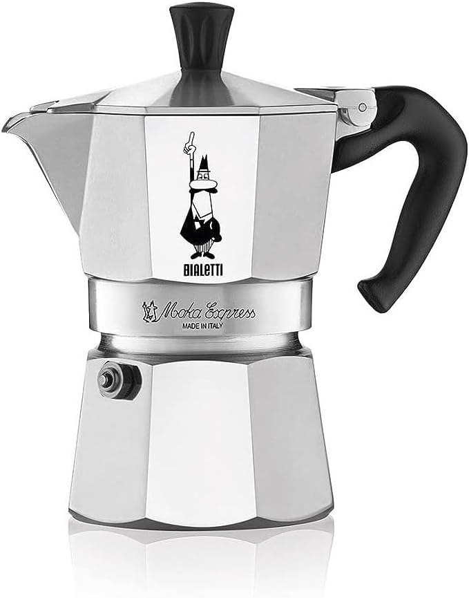 Bialetti Moka Express Aluminium Stovetop Coffee Maker (4 Cup)