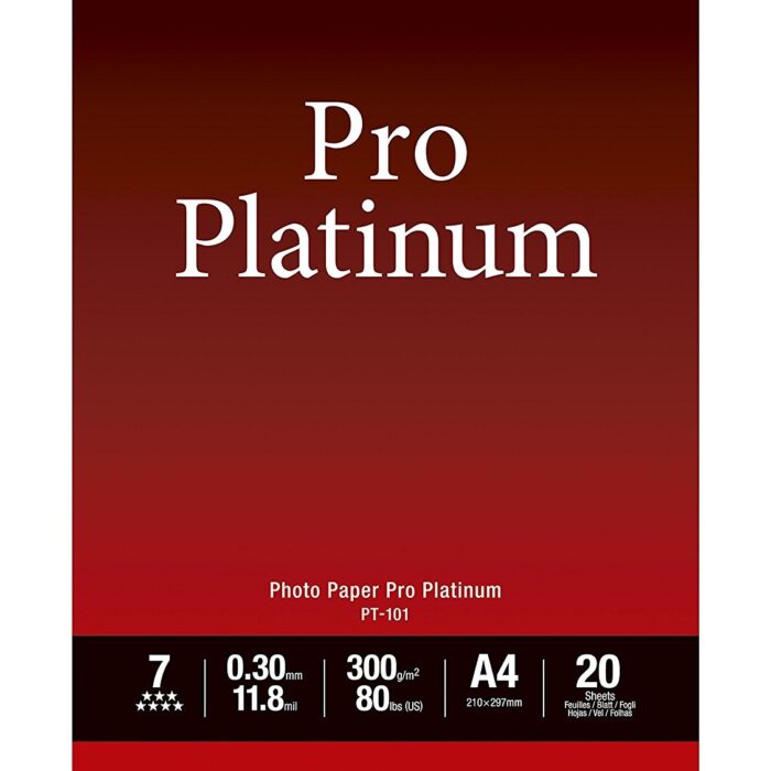 Canon 2768B016 PT-101 Photopaper A4 (Pack of 20)