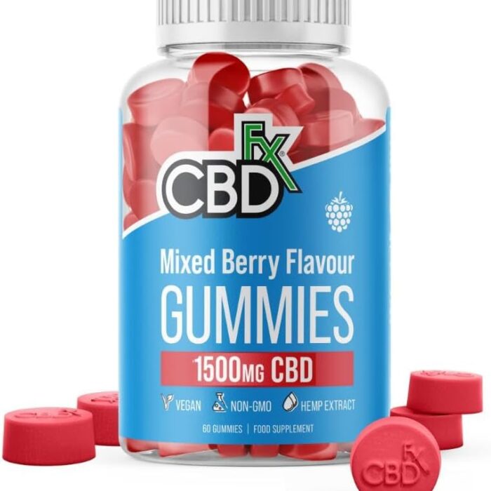 CBDfx 1500mg High Strength Mixed Berry CBD Gummies