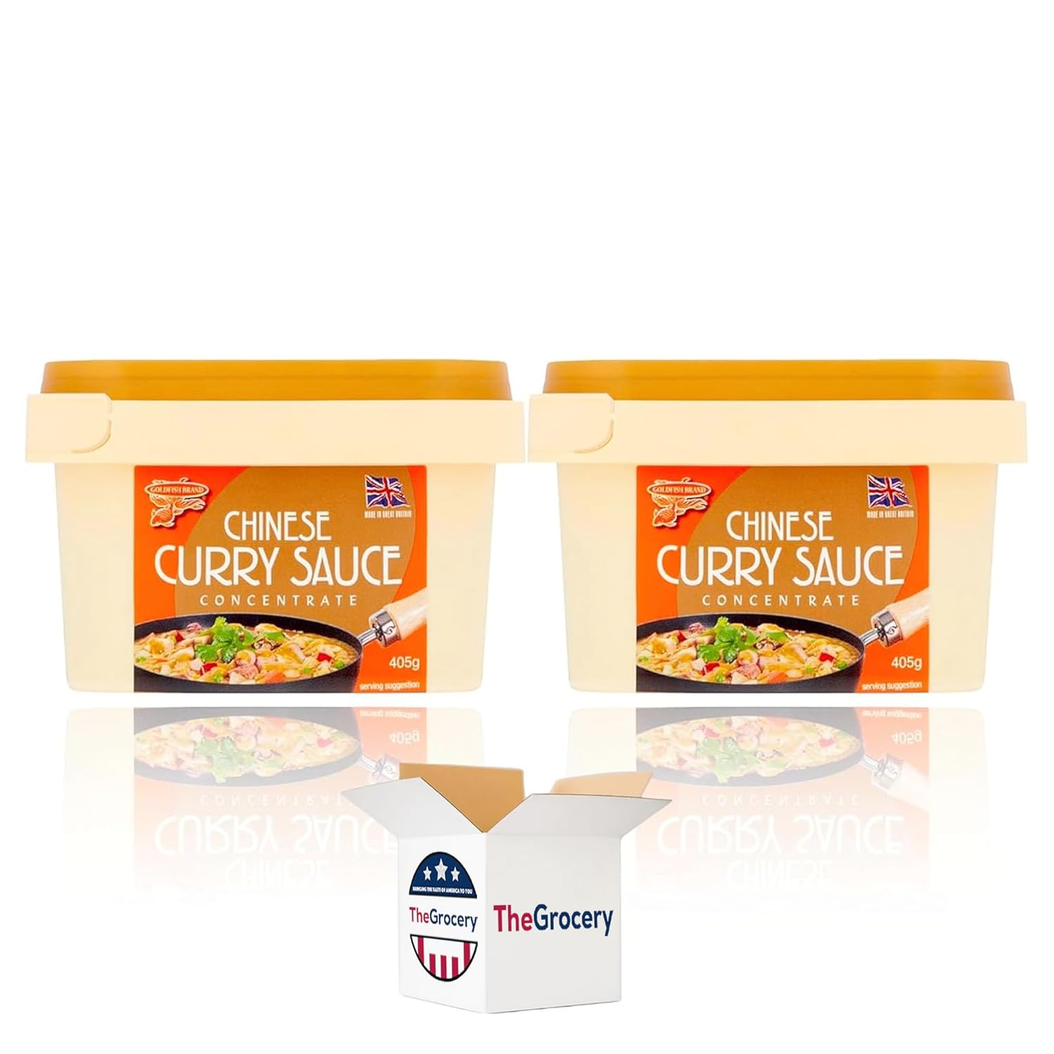 Chinese Curry Sauce Paste Concentrate 405g - Pack of 2 (Mild)
