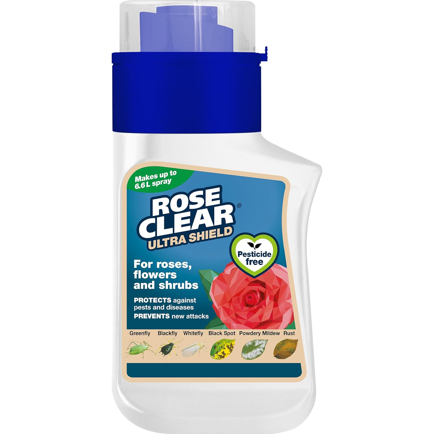 CLEAR Roseclear Plant Shield Spray - Ideal for weekly spraying to maintain healthy plants