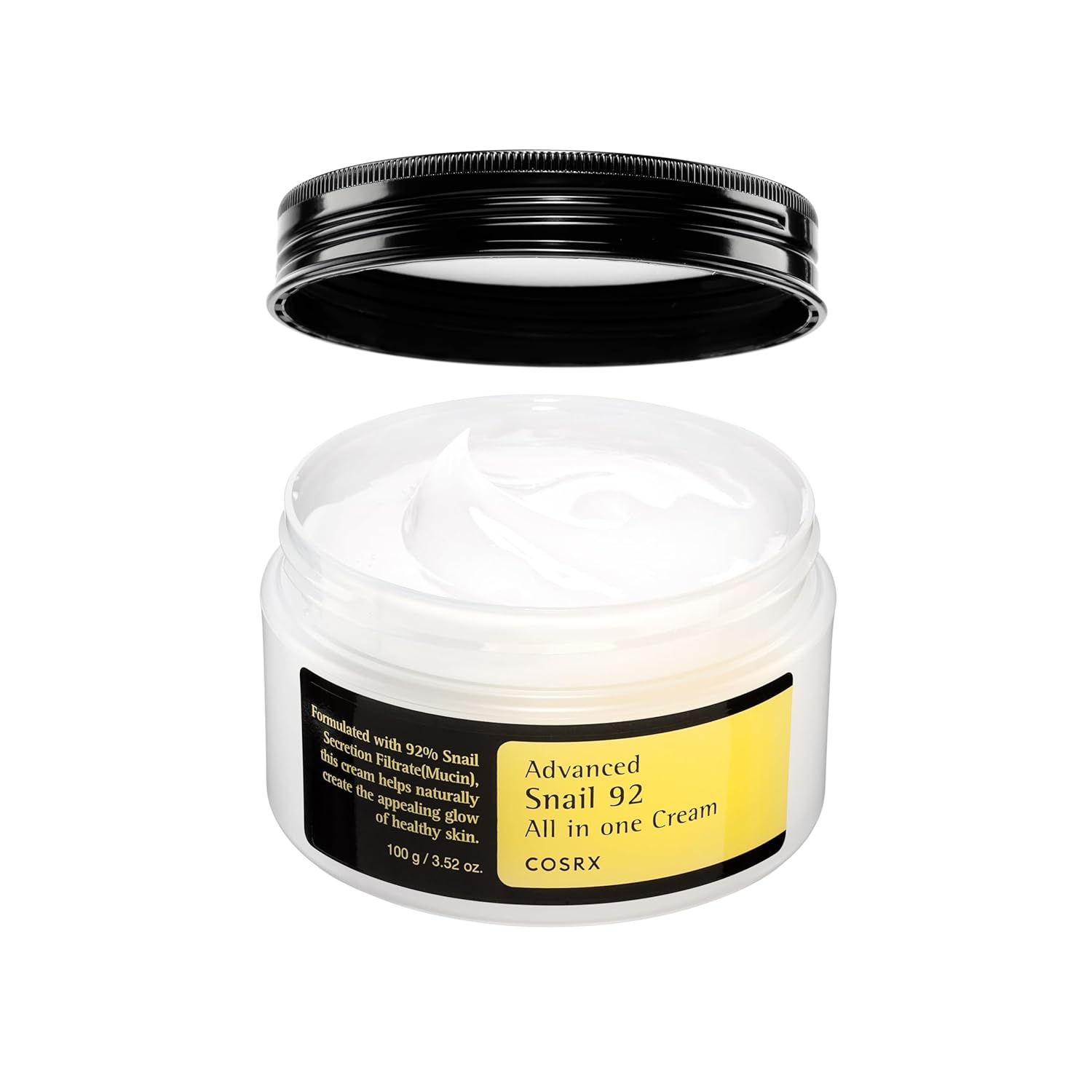 COSRX Advanced Snail 92 All in One Cream Korean Snail Mucin Face Cream & Gel Moisturiser for Dry Sensitive and Anti Aging Skin