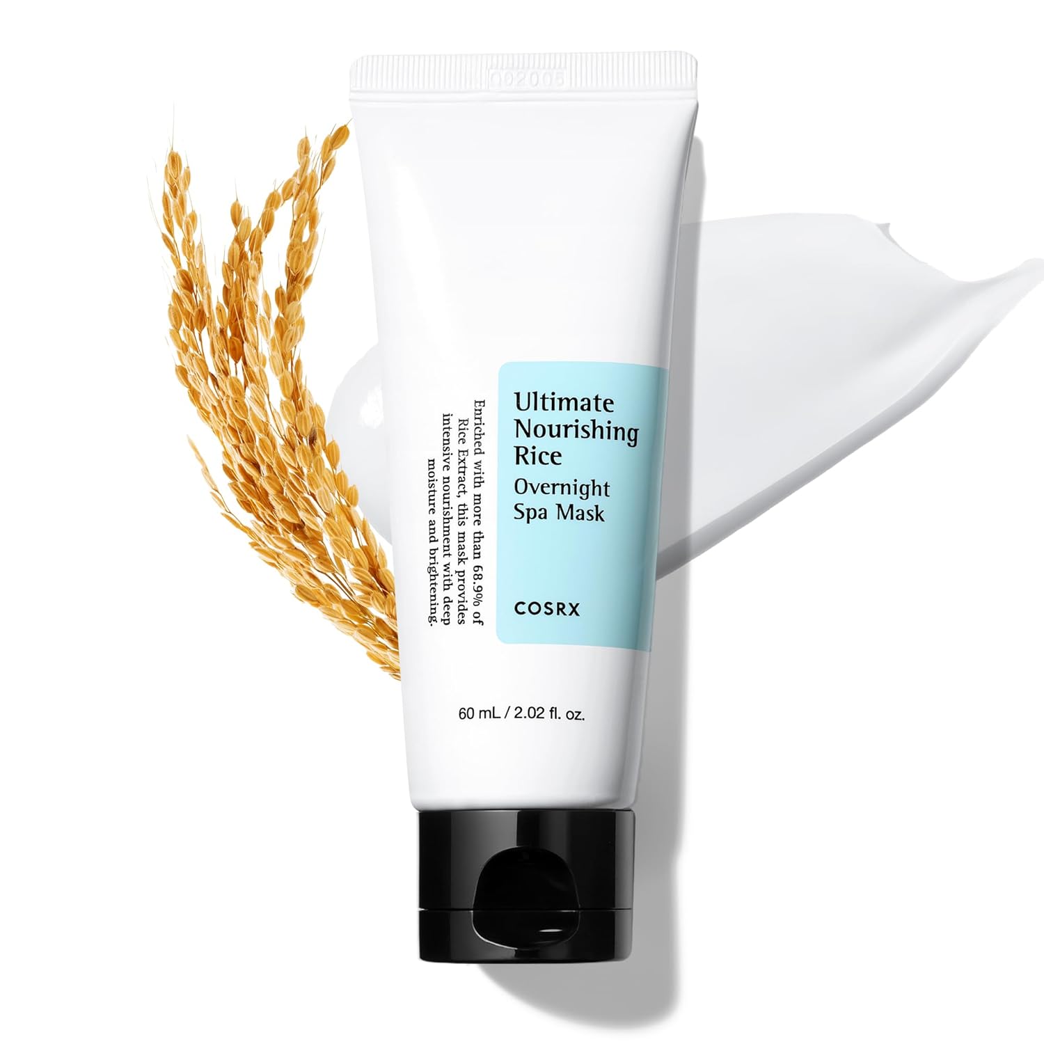 COSRX Face Mask Ultimate Nourishing Rice Overnight Spa Mask Moisturising Cream with 68% Rice Extract and 2% Niacinamide for All Skin Types Vegan