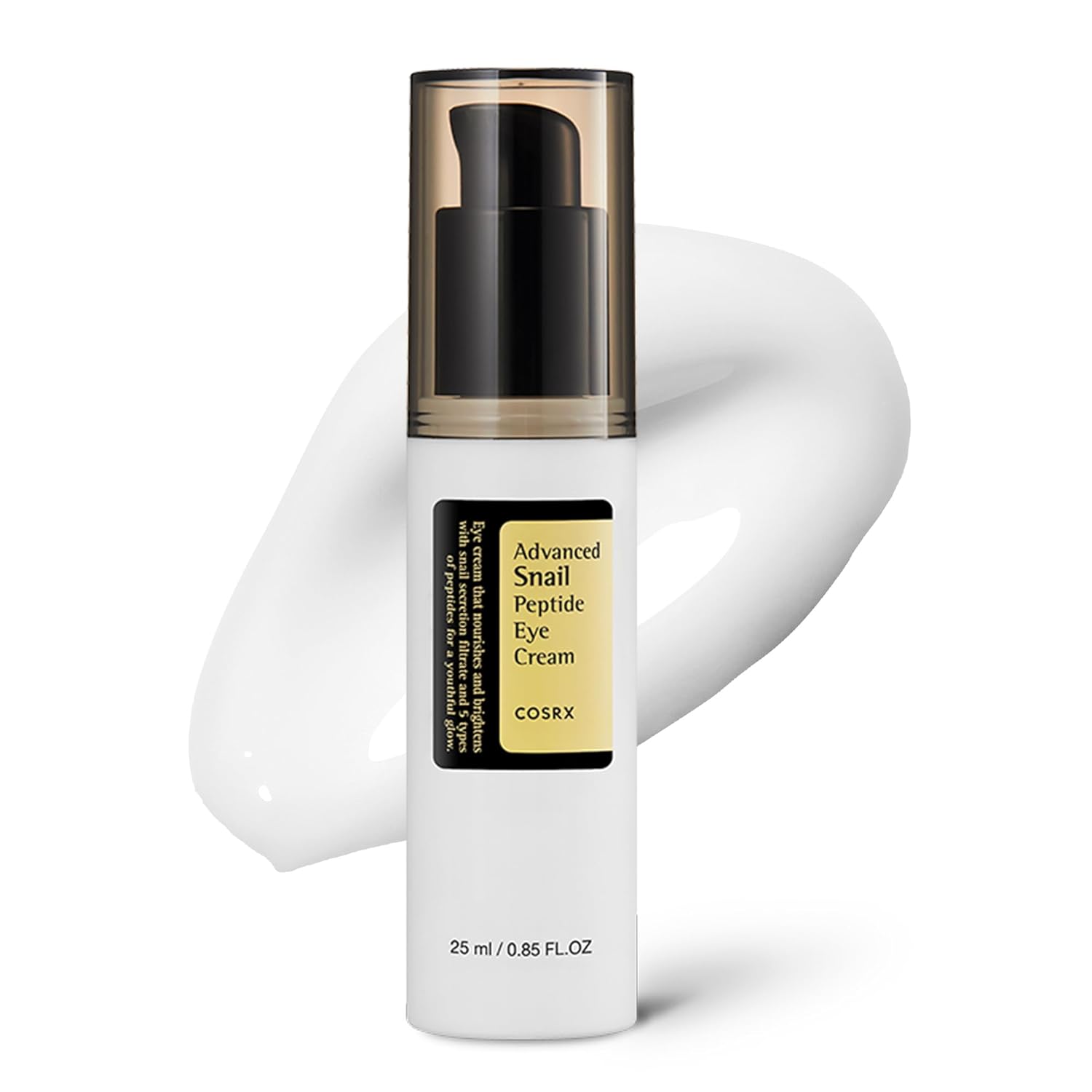 COSRX Snail Peptide Eye Cream with 73.7% Snail Mucin and Niacinamide