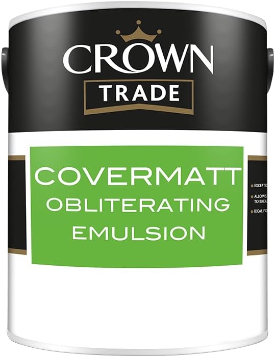 Crown Trade Covermatt Obliterating Emulsion White 5L