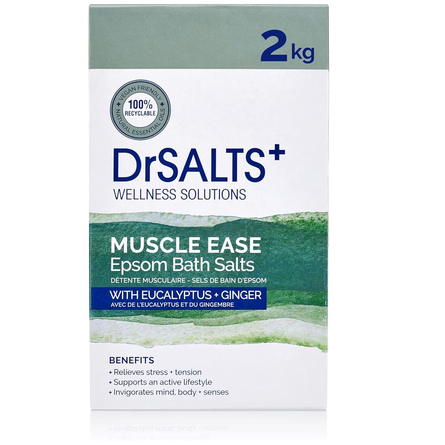 Dr SALTS Muscle Ease Epsom Salts 2kg - Soaking Therapy for Strain