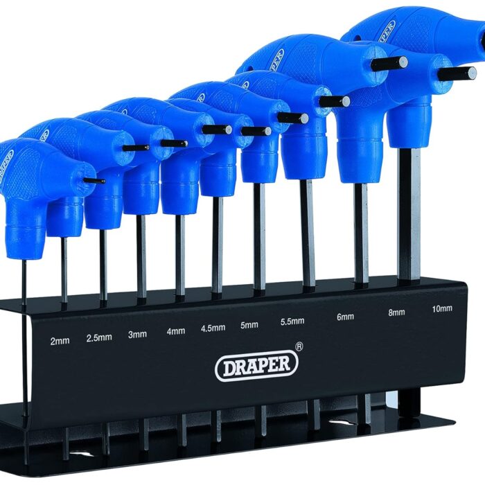 Draper 10 Piece T-Handle Hexagon Allen Key Set
