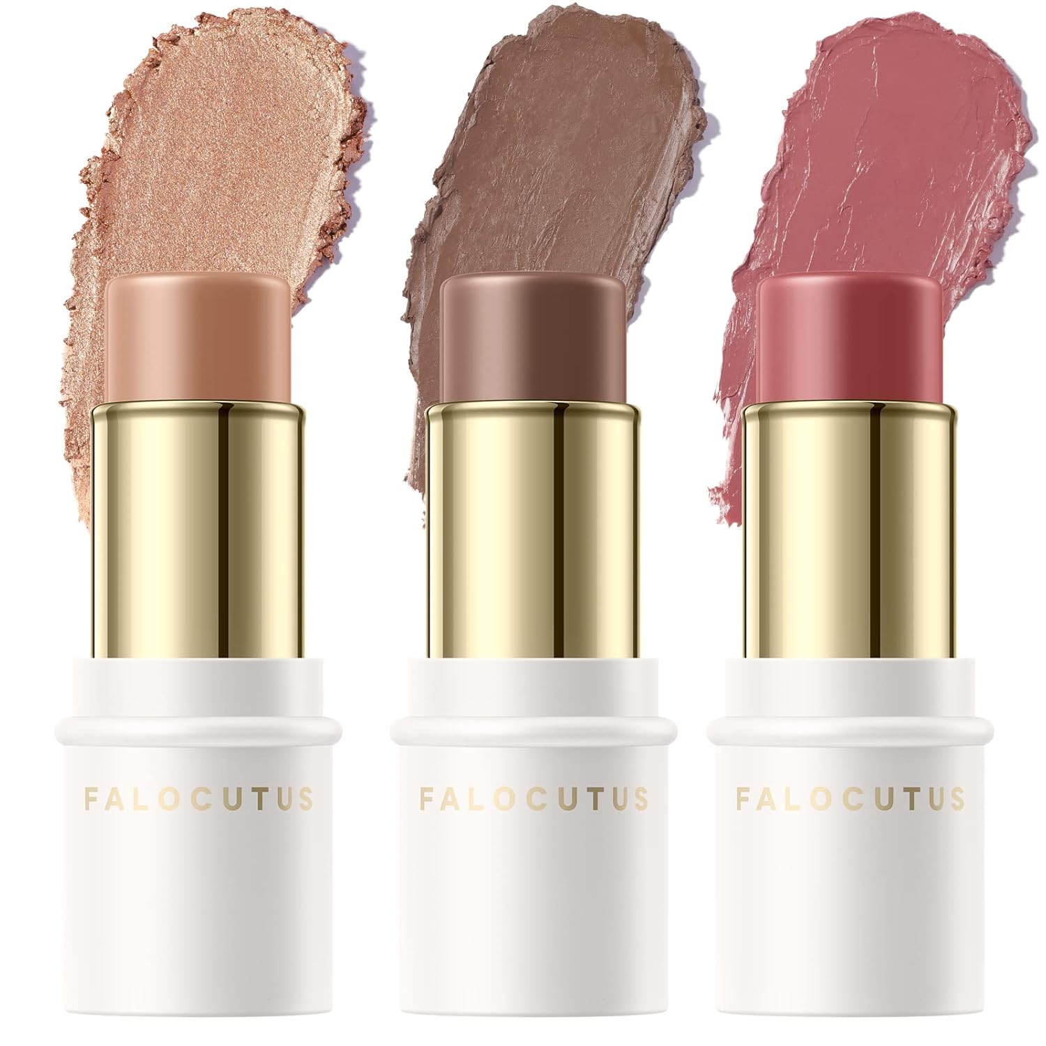 FALOCUTUS 3 Pcs MEDIUM-DEEP Contour Stick Set