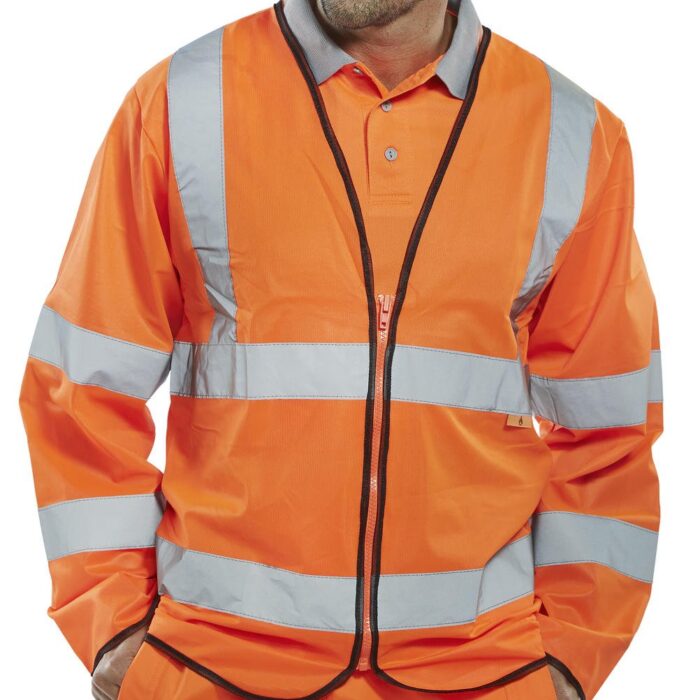 FIRE RETARDANT HI-VIS JERKIN ORANGE XL