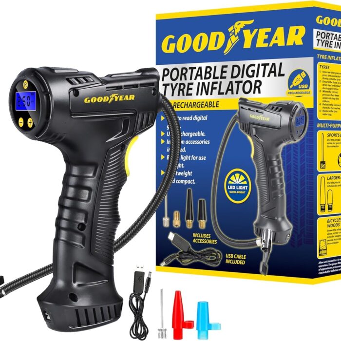 Goodyear Cordless Car Tyre Air Inflator Compressor