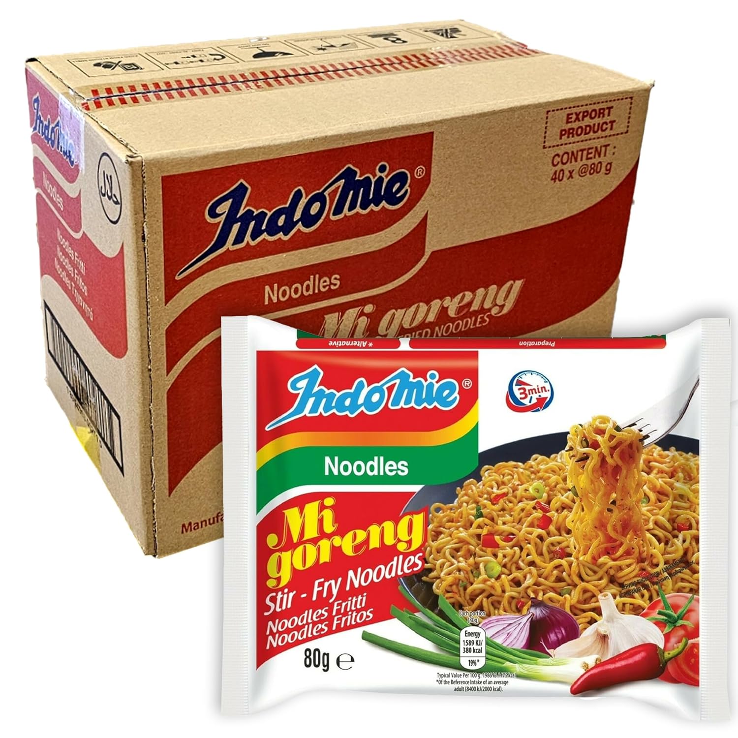 Indomie Mi Goreng Instant Stir Fried Noodles 80g