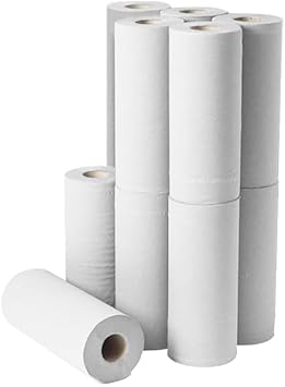 Janit-X 10" Hygiene Couch Rolls 2 Ply Paper 40m Length - 12 Pack (White)