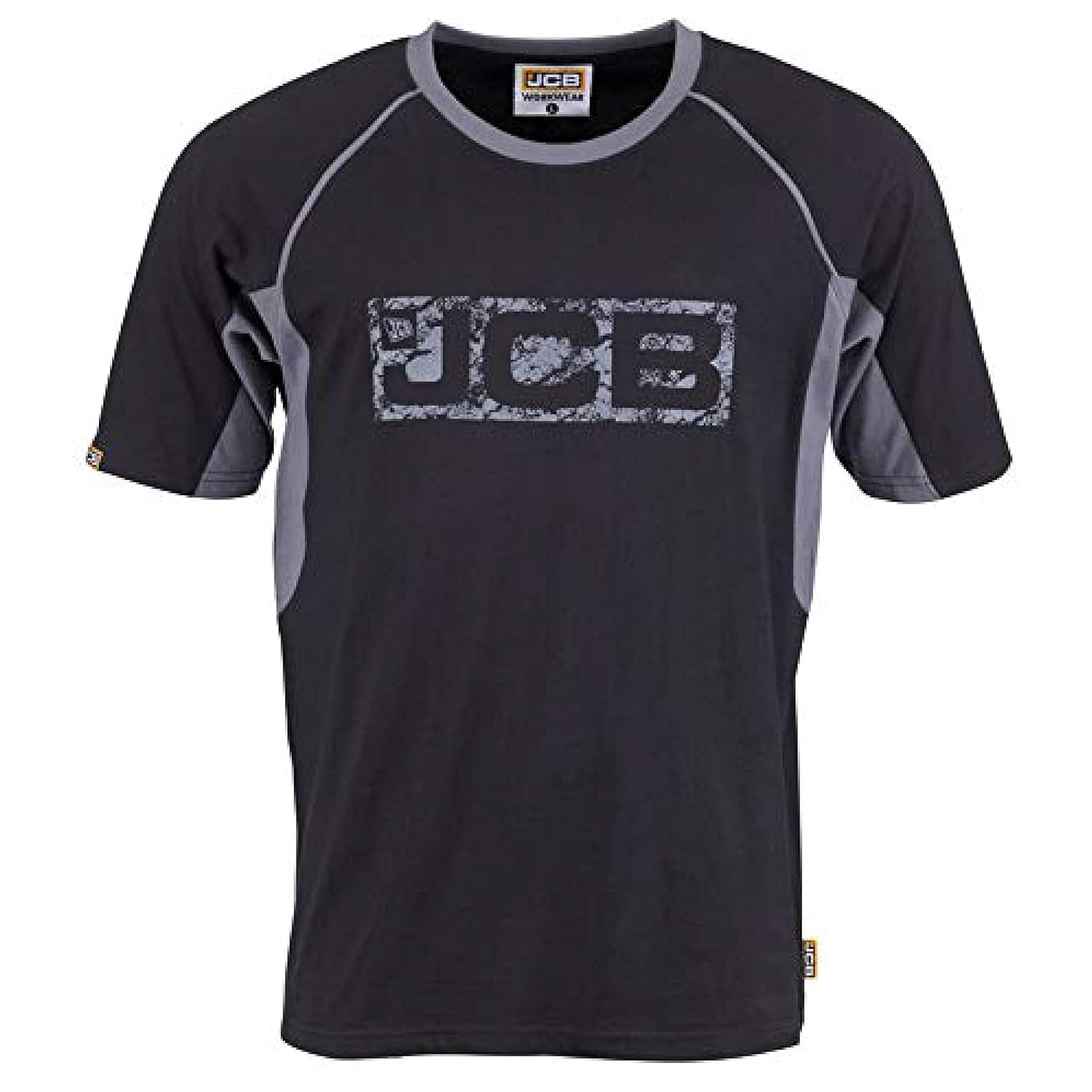 JCB - JCB Workwear - Men's T-Shirts -Trade T-Shirt - Black/Grey - Medium