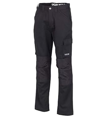 JCB - Mens Work Trousers - Cargo Trouser Men - Essential Workwear Trousers - Black - Size 30