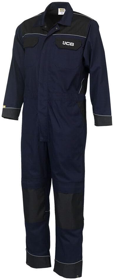 JCB Work wear Coverall with Knee Pad Pockets - Reg Leg (L