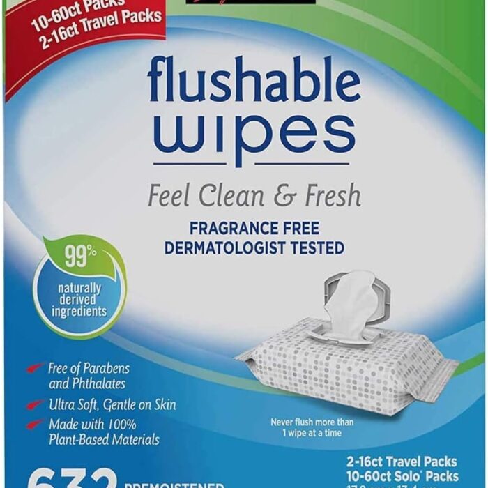 Kirkland Signature Moist Flushable Wipes 632 Count Fast