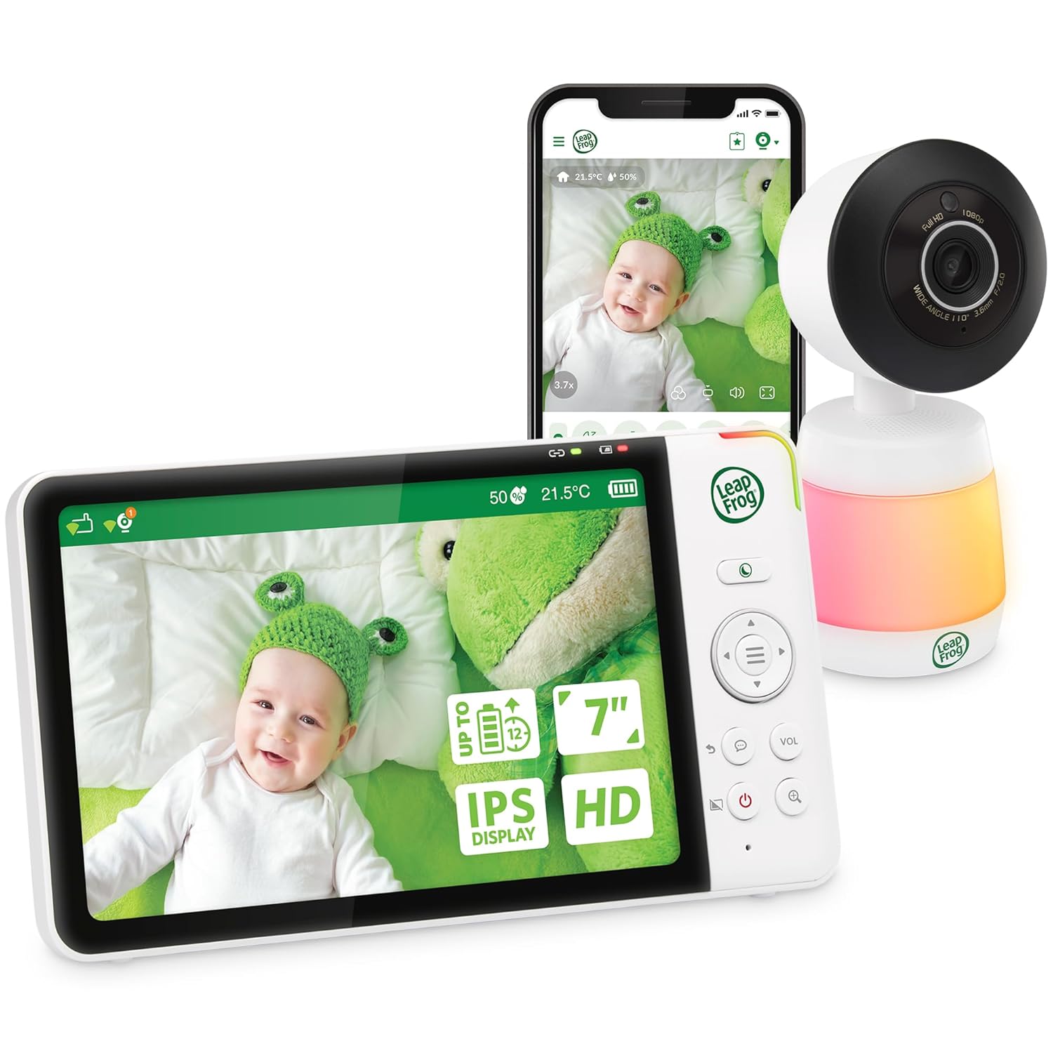 Leapfrog LF3917HD Smart WiFi Video Baby Monitor with Camera & Audio