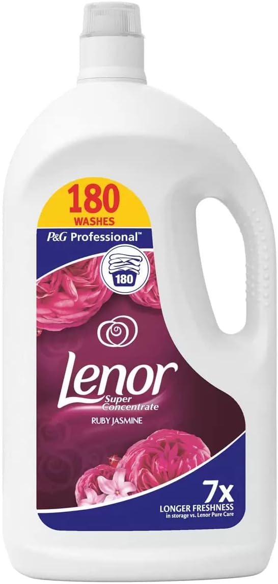 Lenor Ruby Jasmine 3.6Litre 180 Washes Laundry Super Concentrate Fabric Conditioner