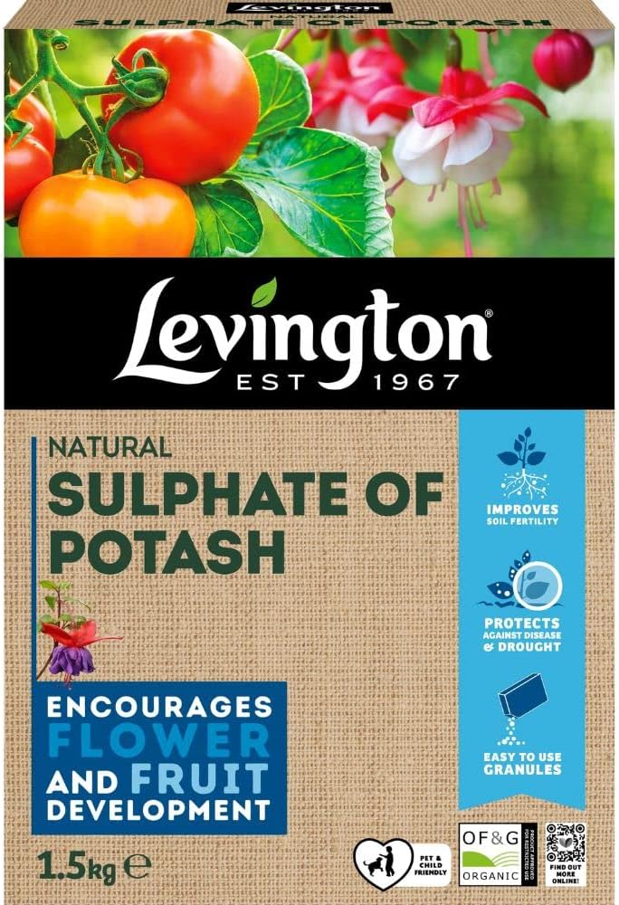 Levington Natural Sulphate of Potash for Flower & Fruit Development