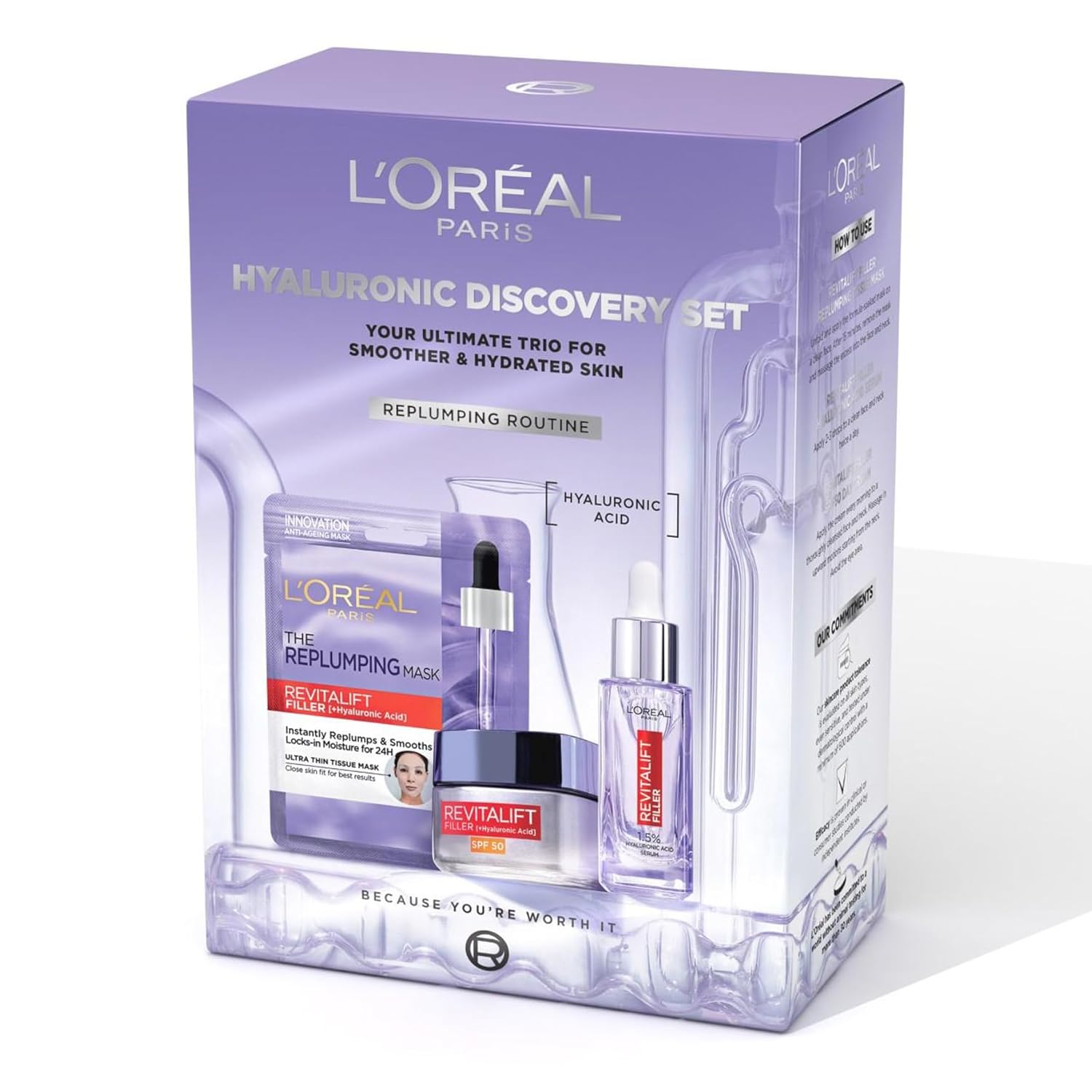 L'Oréal Paris Hyaluronic Discovery Set Gift Set - Revitalift Filler 1.5% Hyaluronic Acid Serum