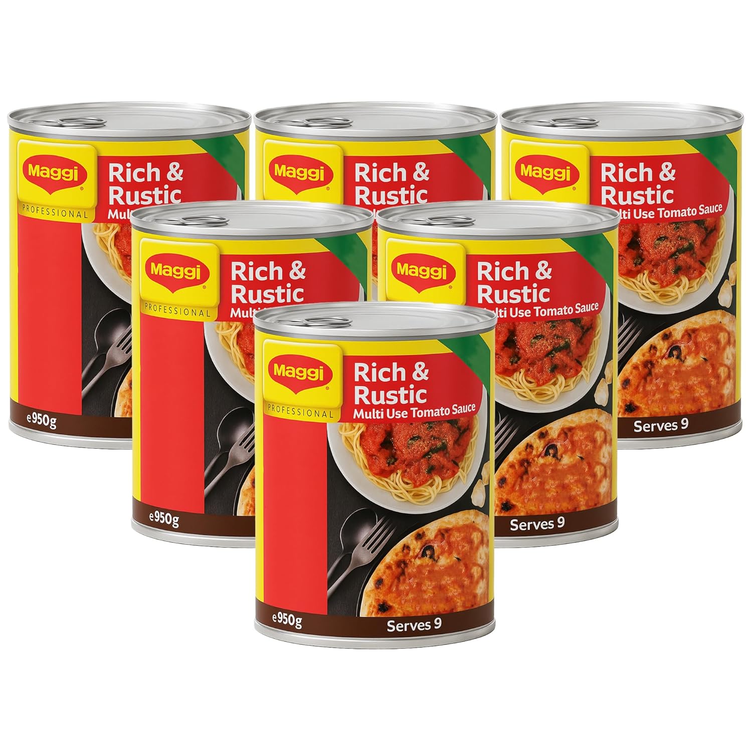 Maggi Rich & Rustic Tomato Sauce Pack of 6 x 950g