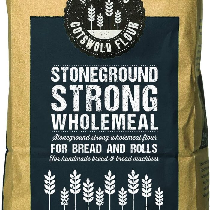 Matthews Cotswold Traditional Stoneground Strong Wholegrain Flour - 1.5kg Bag (Single Bag)