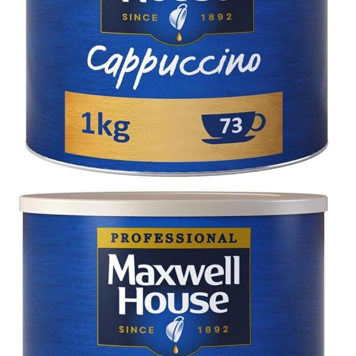 Maxwell House Cappuccino Instant Coffee 1kg Tin (Pack of 2)