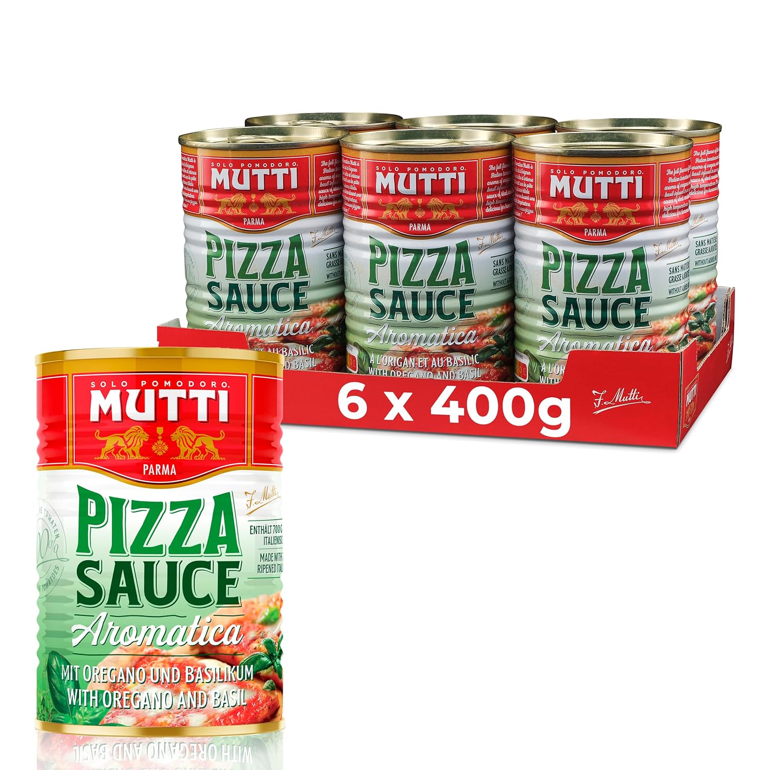 Mutti Flavoured Pizza Sauce 6 x 400g