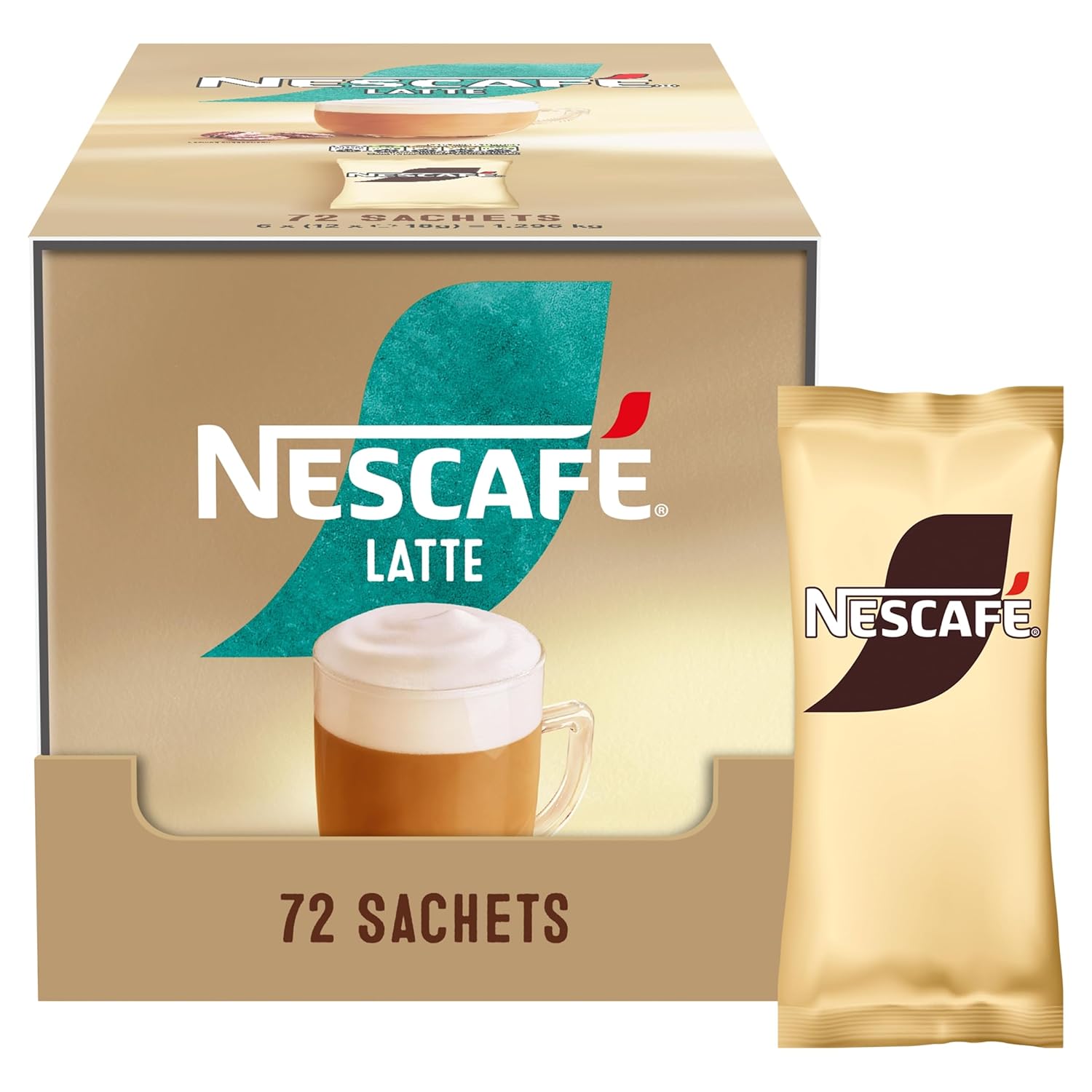 NESCAFÉ Latte Instant Coffee Sachets - 72 x 18g