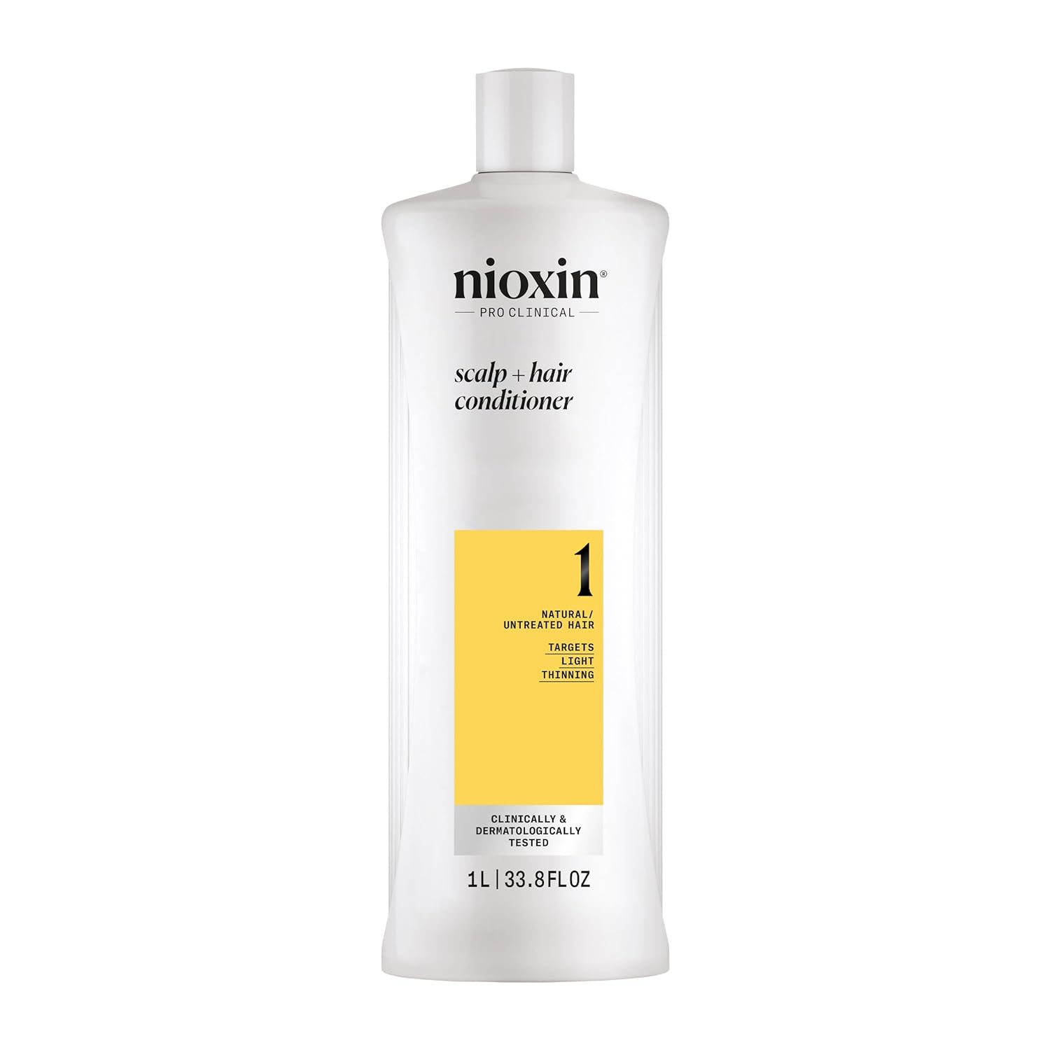 Nioxin System 1 - Hair Thickening System For Natural Hair with Light Thinning - Biotin & Niacinamide - Shampoo