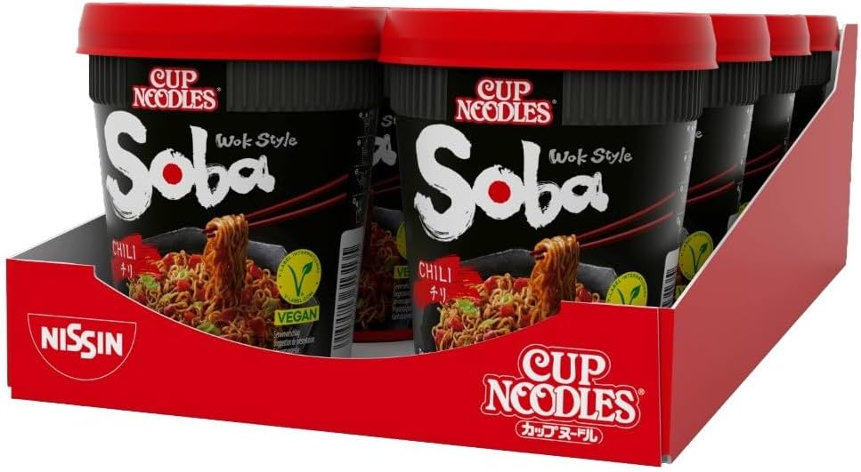 NISSIN Cup Noodles Soba Wok Style Chilli Flavoured Instant Noodles