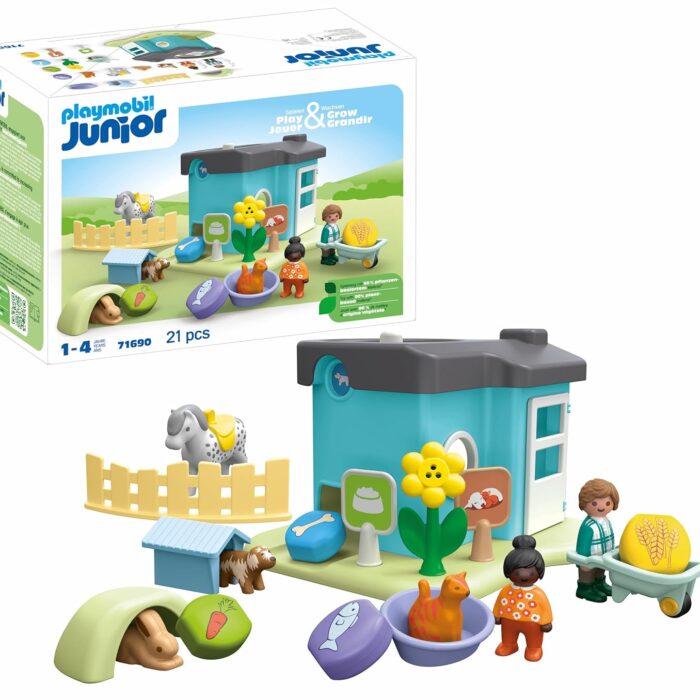 PLAYMOBIL Junior 71690 Animal Pension with Feeder