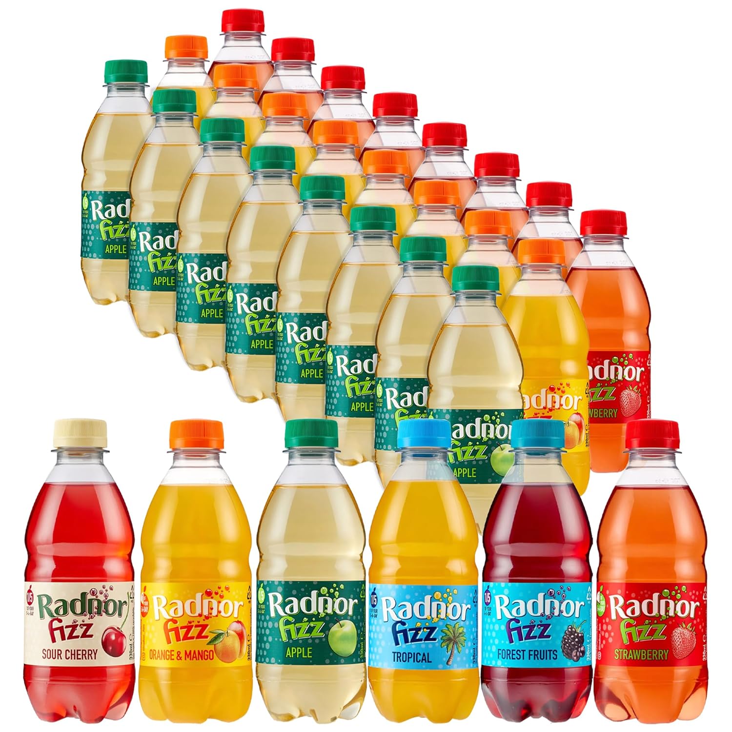 Radnor Fizz Sparkling Fruit Juice 330ml No Added Sugar Choose Your Own - Any 3 flavours