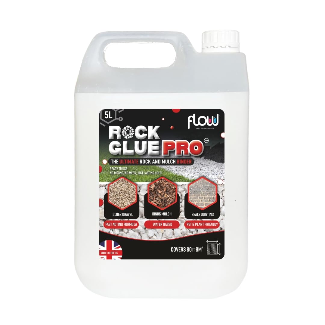 Rock Glue Pro – Heavy-Duty Water-Based Gravel & Mulch Binder for Driveways