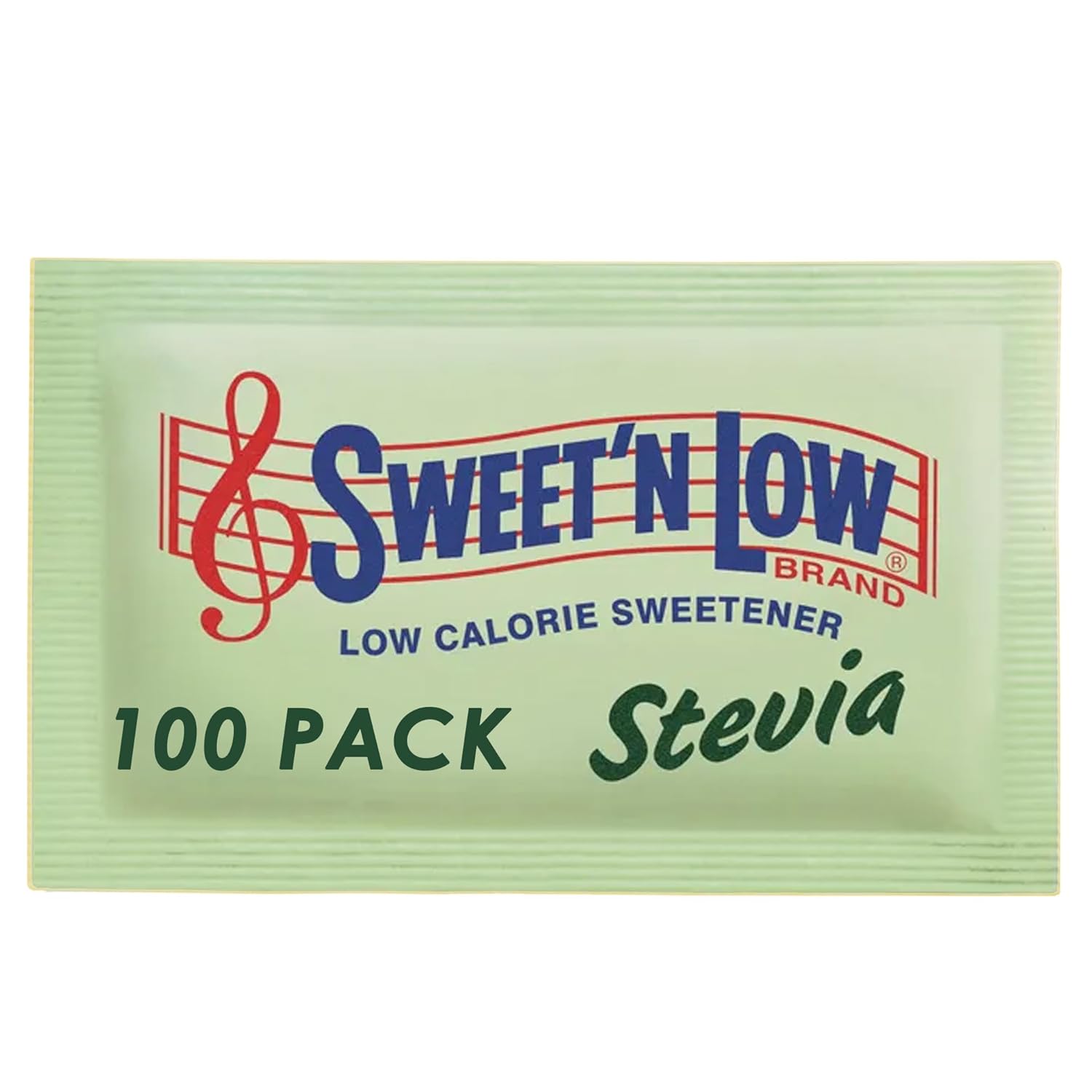Sweet'N Low Stevia Zero Calorie Sweetener Sachets - 100 Pack (200 Servings per Pack)