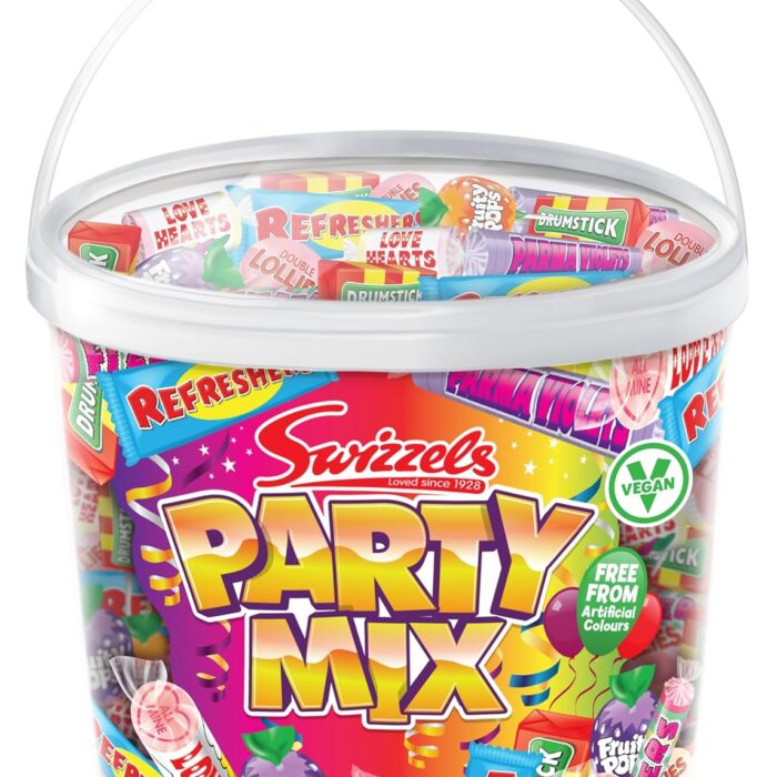 Swizzels Party Mix Tub 785g Retro Sweets in Bulk Vegan Friendly Family Favourite Sweets Ideal for Parties Birthdays Halloween Christmas large