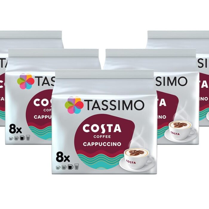 Tassimo Costa Cappuccino Coffee Pods x 8 (Pack of 5