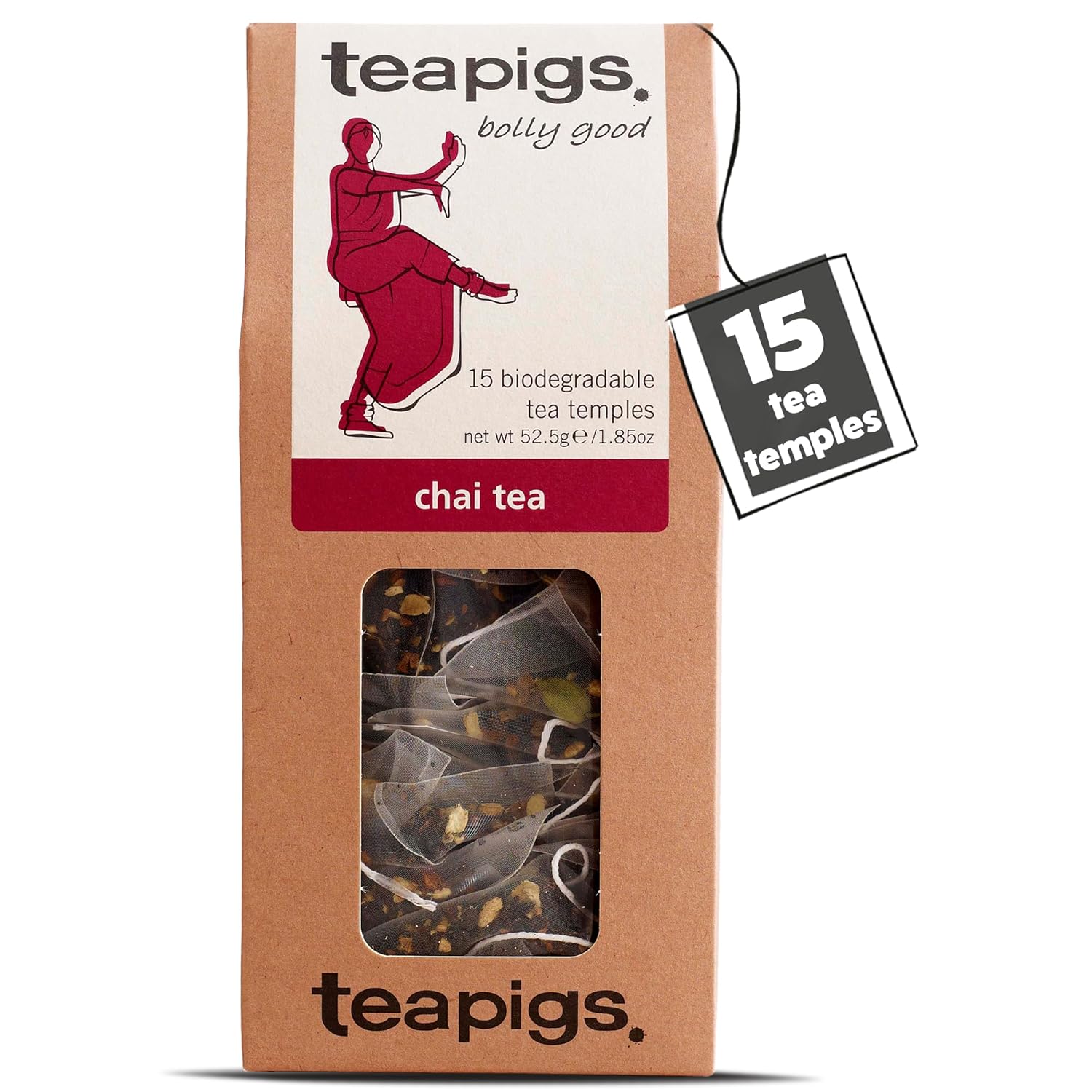 teapigs Chai Tea - Assam Black Tea Bags with Cinnamon