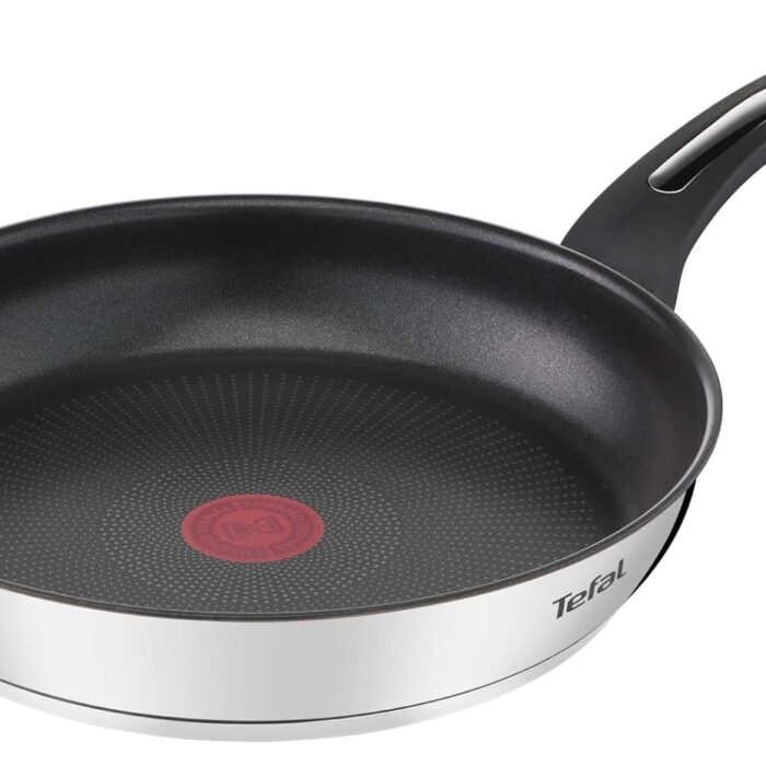Tefal Emotion E3000204 Frying Pan 20 cm Non-Stick Coating Even Heat Distribution Elegant Design Robust Handle Induction Cooking Indicator Cranberry