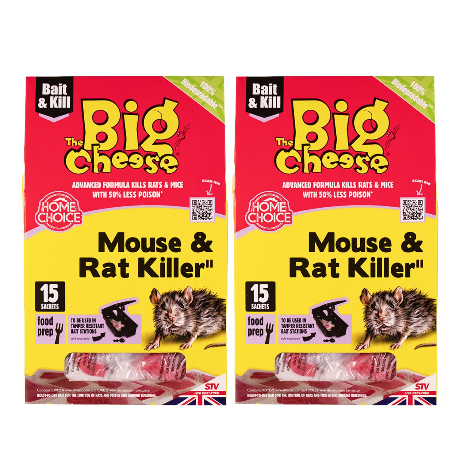 The Big Cheese Bait Block Pasta Sachets - Twin Pack