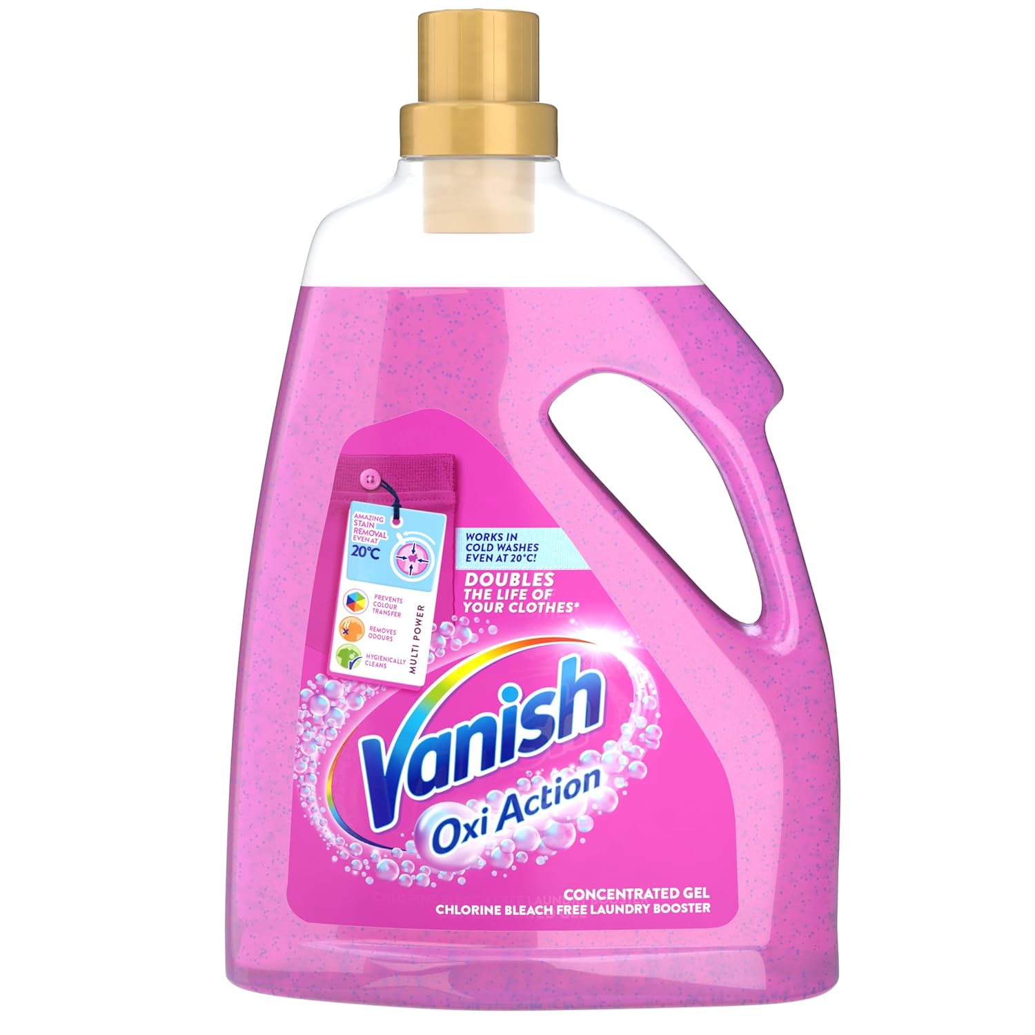 Vanish Gold Oxi Action Gel Stain Remover Fabric Clothes Colour Safe 2250ml