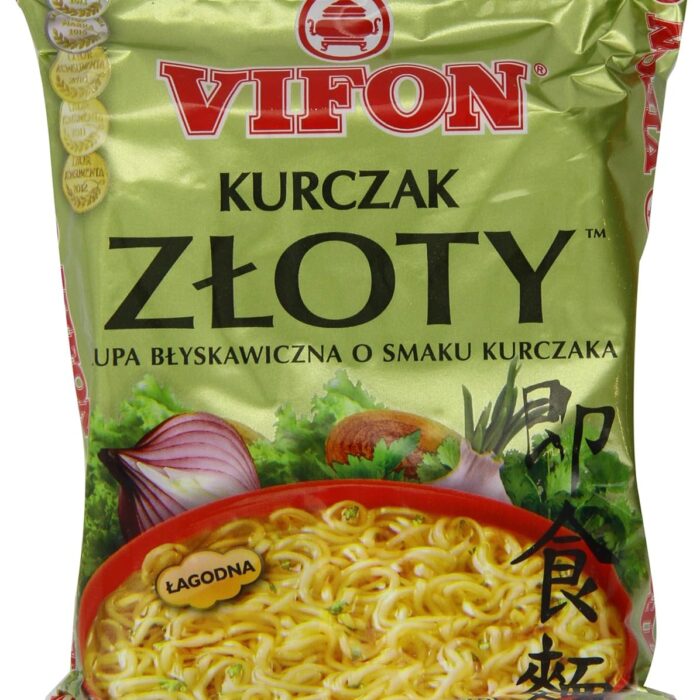 Vifon Golden Chicken Flavour Instant Noodle Soup Mild 70 g (Pack of 24)