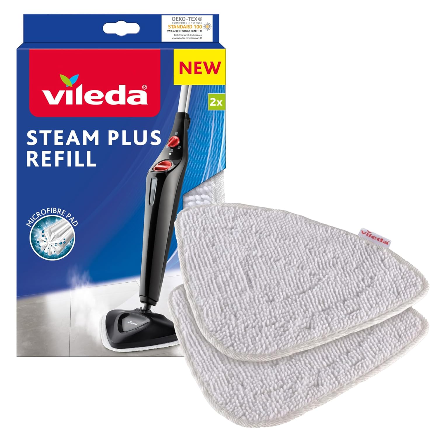 Vileda Replacement 3D Microfibre Steam Mop Cloth