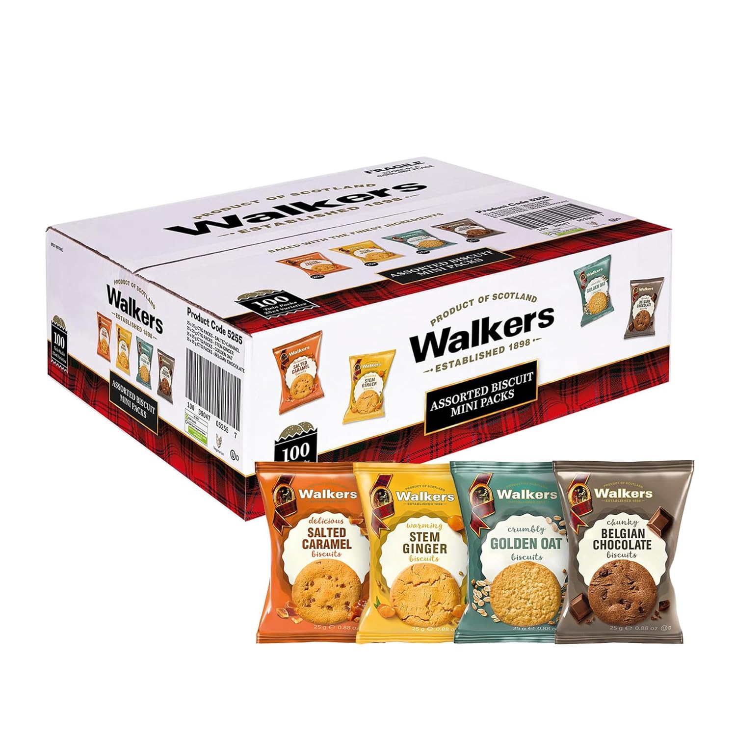 Walker's Shortbread Twin Pack Assorted Biscuits – Multipack with Golden Oat