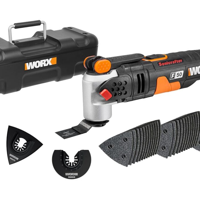 WORX WX681 F50 400W Sonicrafter Multi-Tool Oscillating Tool with 40 Accessories