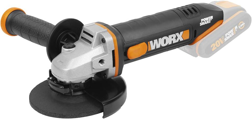 WORX WX803.9 18V (20V Max) Cordless 125mm Angle Grinder - (Tool only - Battery & Charger Sold Separately)