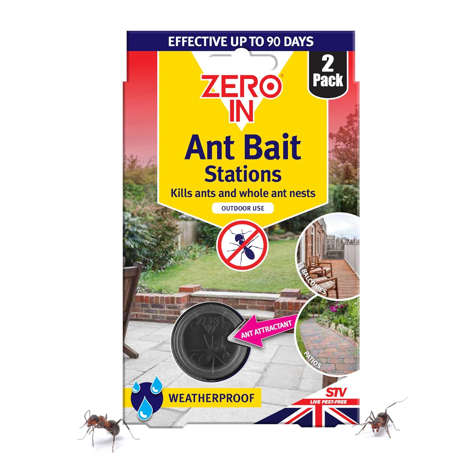 Zero In® All-Weather Ant Bait Stations – Twinpack